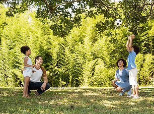 Family Playing with Ball