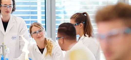 Scientists in lab coats