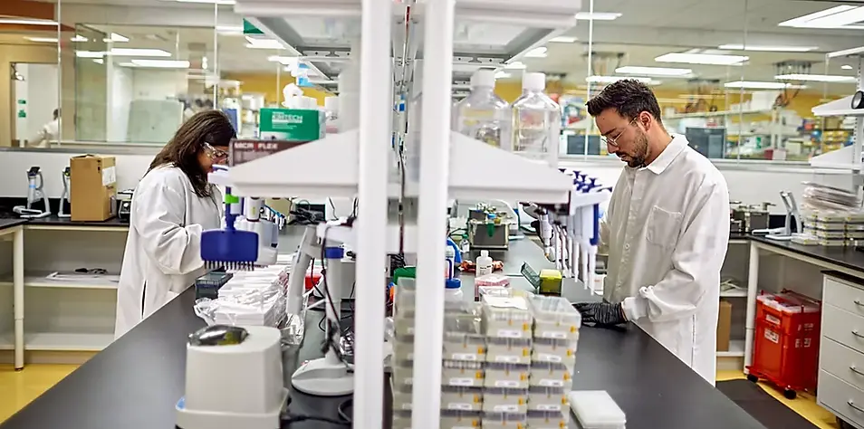 Scientists in laboratory